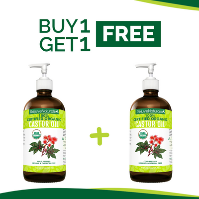 Buy 2 Organic Castor Oil, 16oz