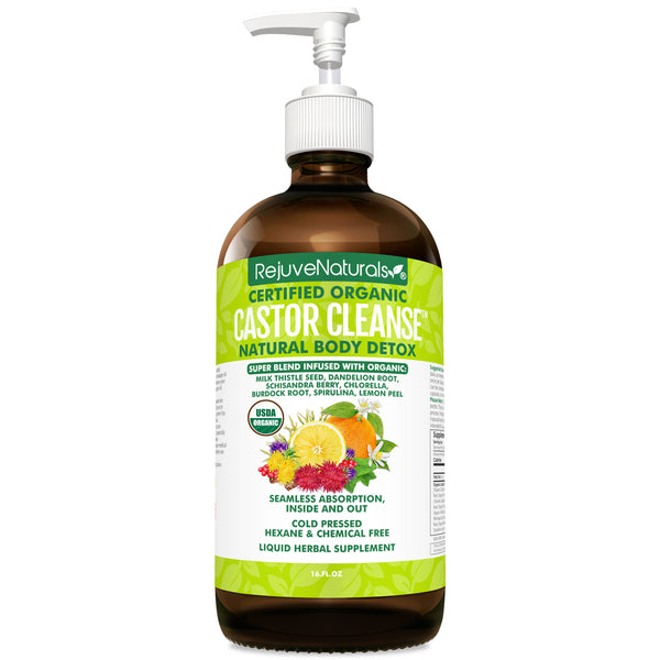 Castor Cleanse™ - 16oz Glass Bottle, USDA Certified Organic