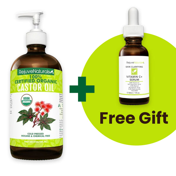Castor Oil + Free Bottle of Vitamin C Serum