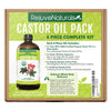 Castor Oil Pack for Liver & Detoxification + Overall Well-being - 8 Piece Complete Kit.